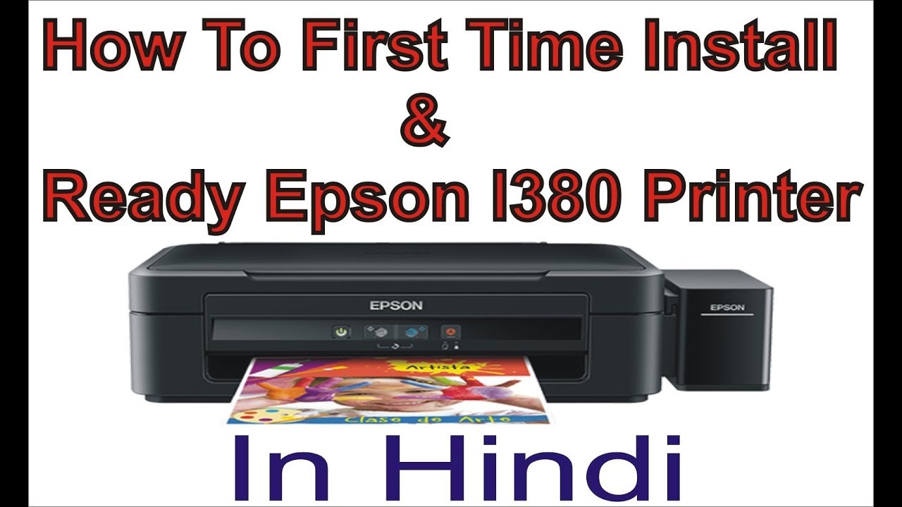 epson l380 printer setup